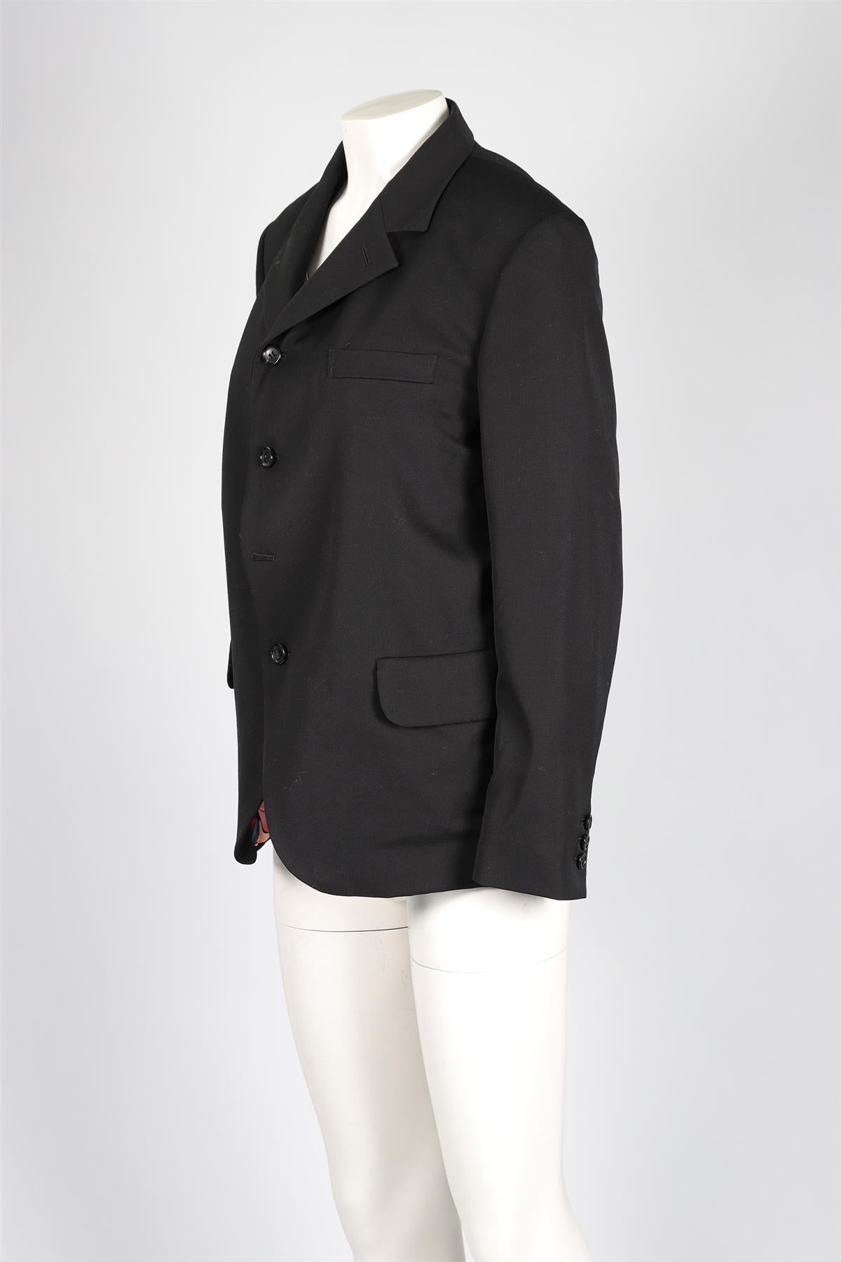 COMME DES GARÇONS BLACK 2024 WOOL BLAZER LARGE