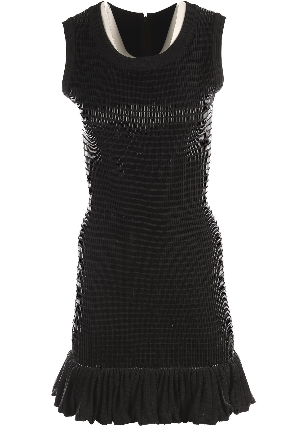 ALAÏA BLACK SILK MINI DRESS FR 38 UK 10