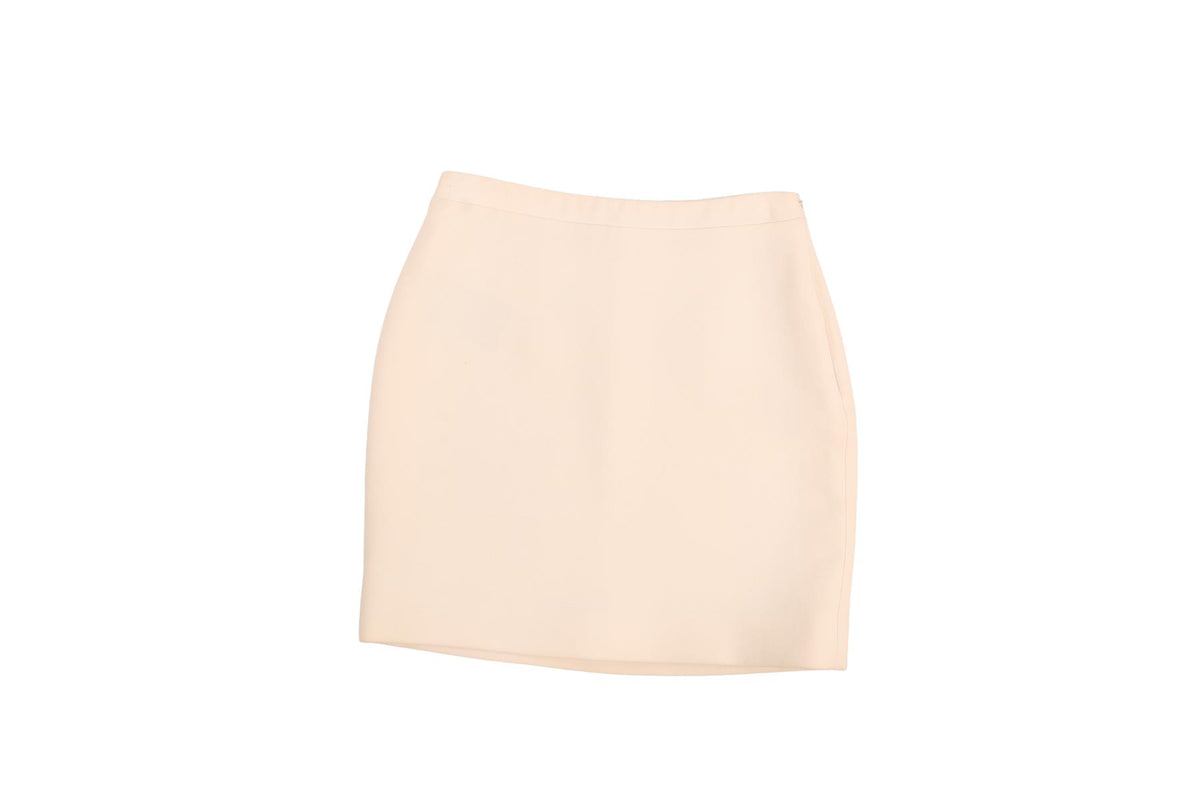 ALESSANDRA RICH IVORY WOOL MINI SKIRT IT 38 UK 6