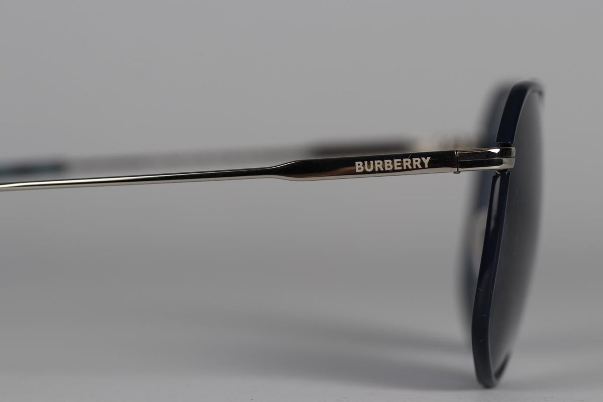 BURBERRY HEXAGON FRAME METAL SUNGLASSES