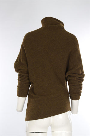 PROENZA SCHOULER GREEN WOOL SWEATER XSMALL