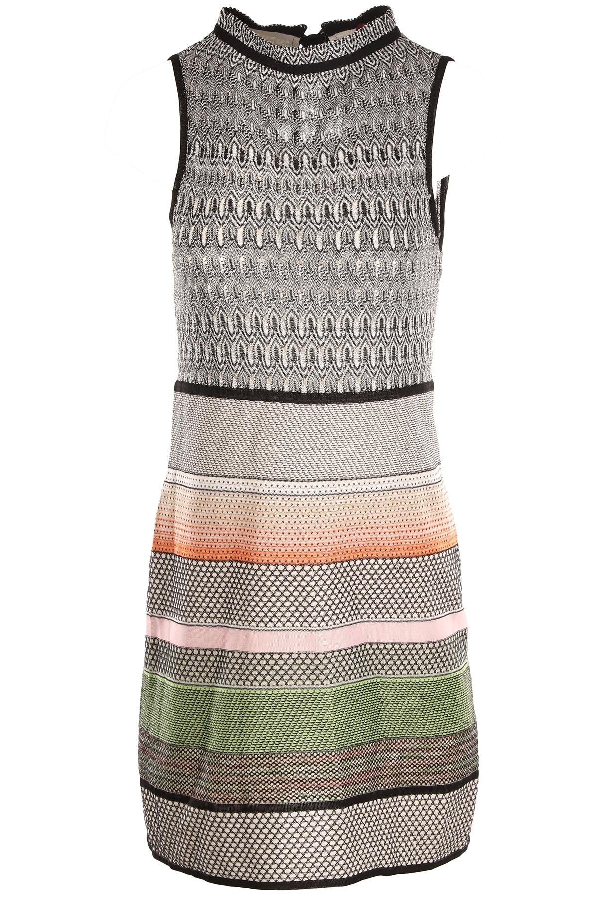 MISSONI MULTI KNIT MIDI DRESS IT 38 UK 6