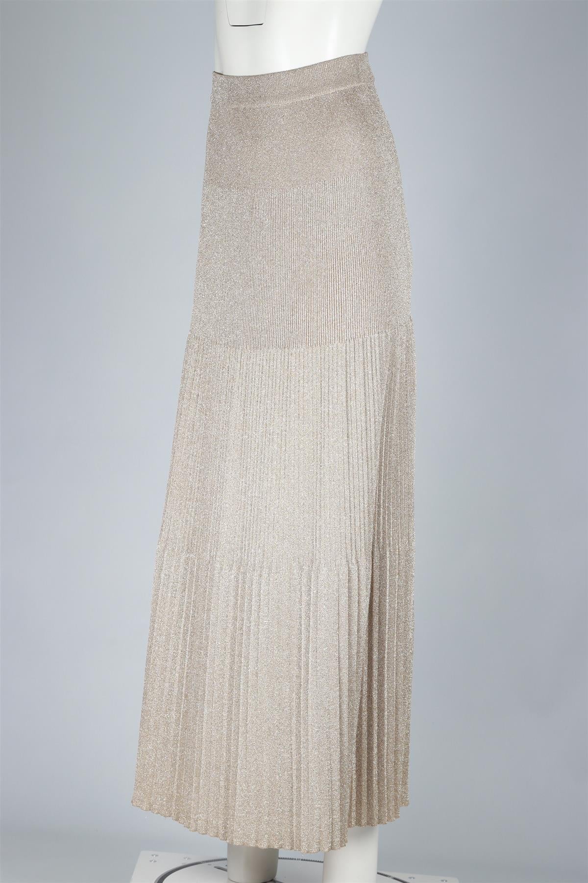 MISSONI GOLD KNIT MAXI SKIRT IT 48 UK 16