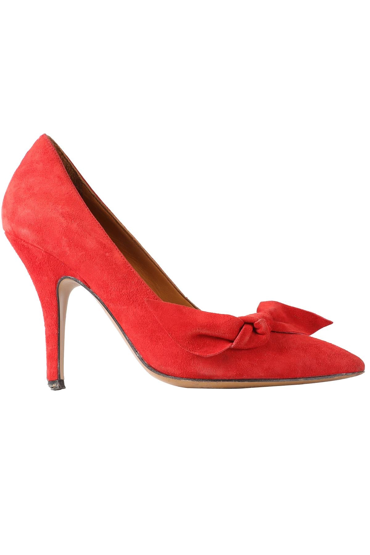 ISABEL MARANT RED SUEDE PUMPS EU 38 UK 5 US 8