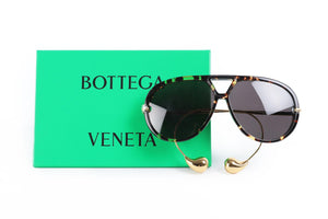 BOTTEGA VENETA BROWN FRAME SUNGLASSES