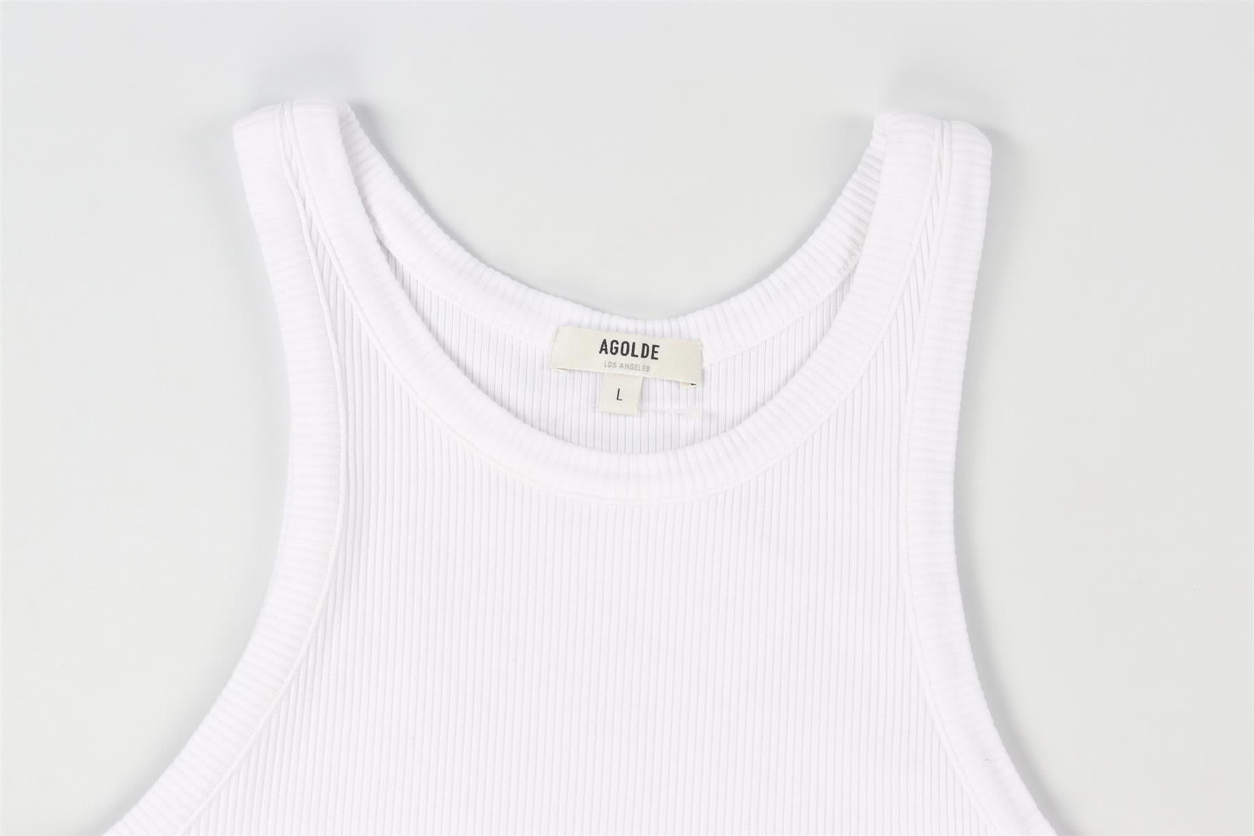 AGOLDE WHITE COTTON TOP LARGE