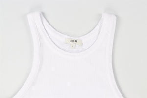 AGOLDE WHITE COTTON TOP LARGE