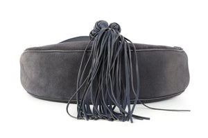 ALTUZARRA NAVY GHIANDA SUEDE SHOULDER BAG