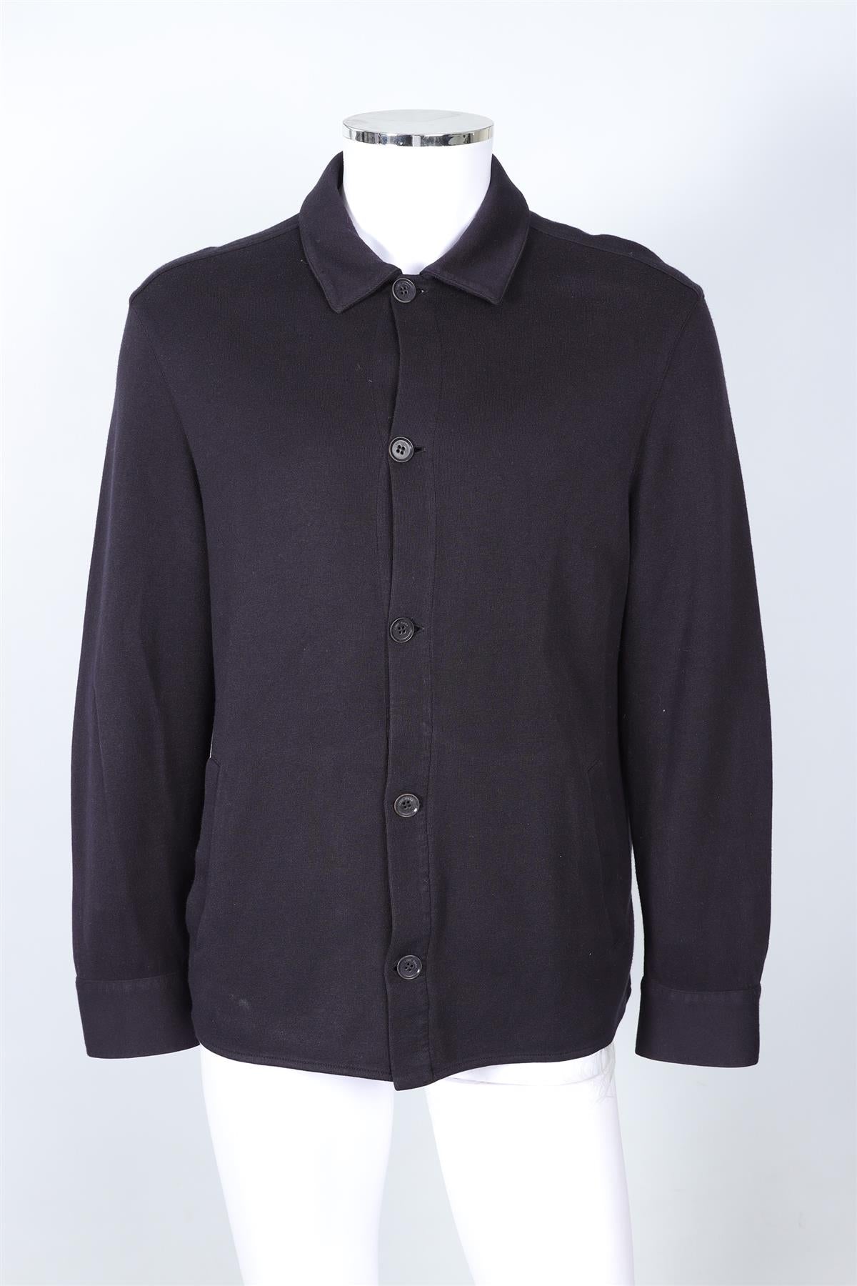 LORO PIANA NAVY MEN'S COTTON JACKET XXLARGE