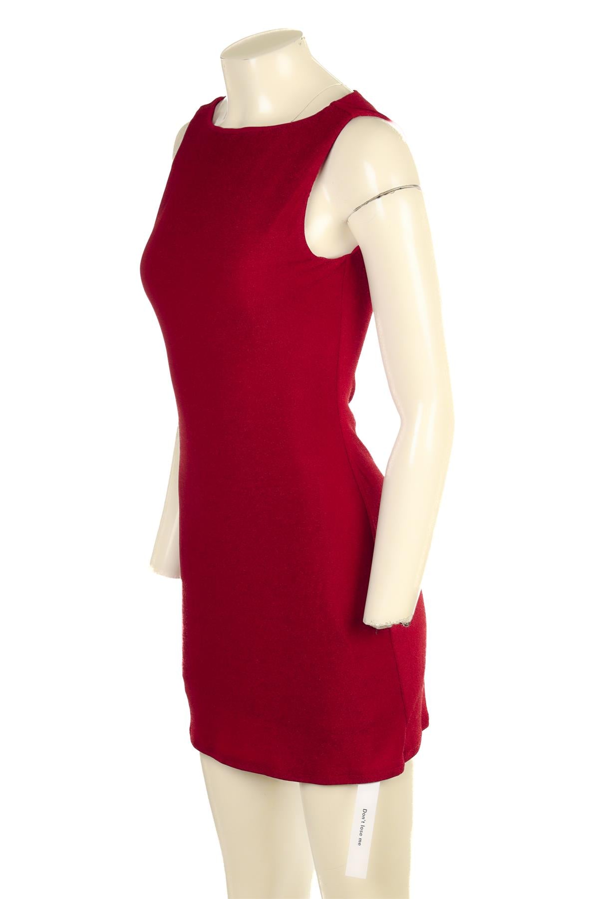 REFORMATION RED JERSEY MINI DRESS SMALL