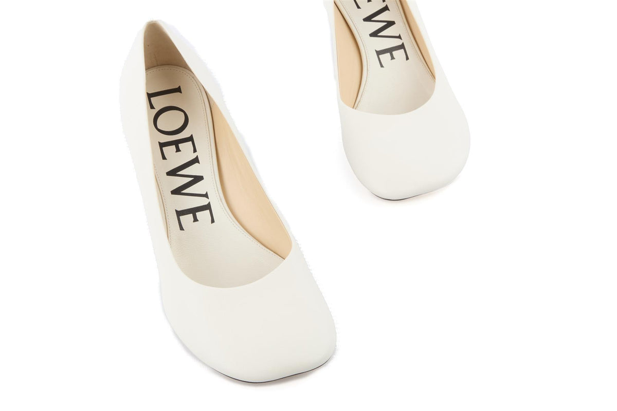 LOEWE WHITE TOY LEATHER PUMPS EU 40 UK 7 US 10