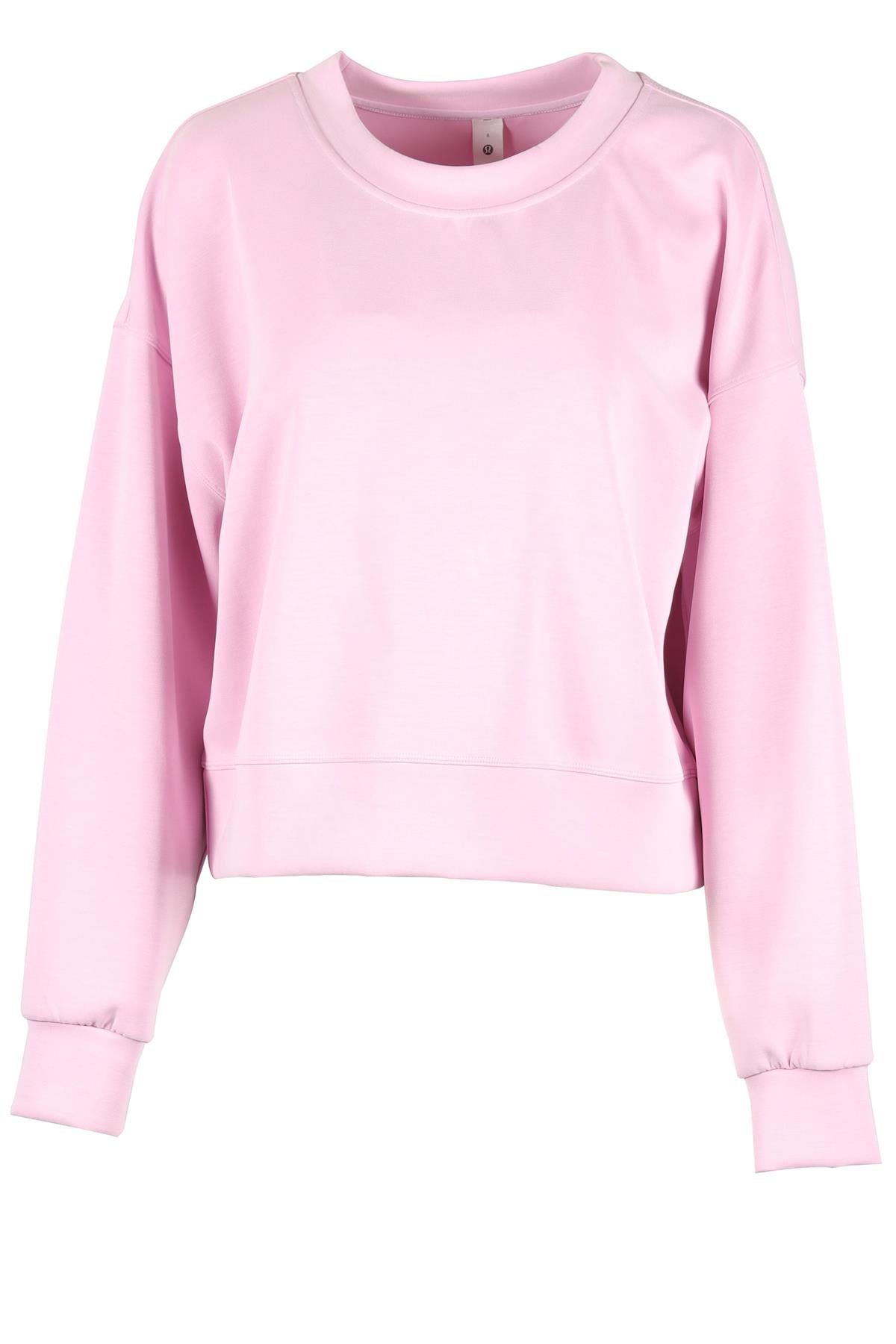 LULULIEMON PINK JERSEY SWEATSHIRT US 8 UK 12
