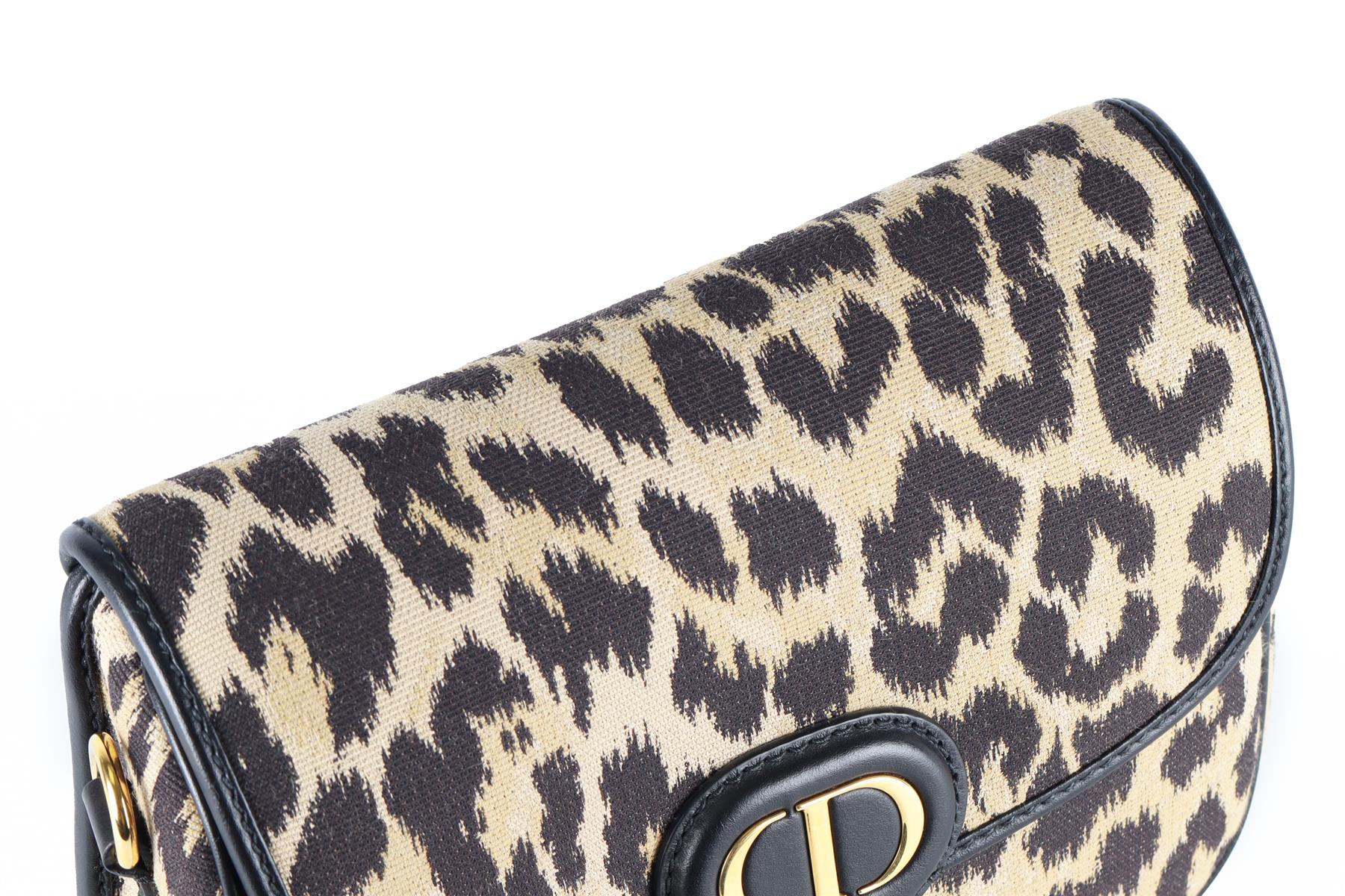 CHRISTIAN DIOR BLACK 2022 BOBBY MEDIUM CANVAS SHOULDER BAG