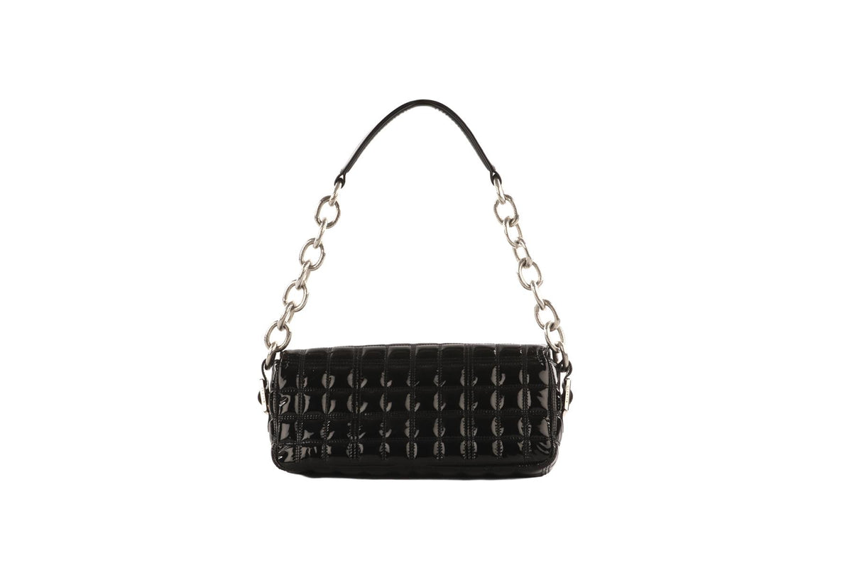 QUENTIN MACKAY BLACK PATENT LEATHER SHOULDER BAG