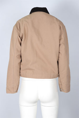 CARHARTT BROWN DENIM JACKET XSMALL