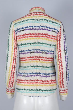 GUCCI MULTICOLOUR SILK SHIRT IT 38 UK 6