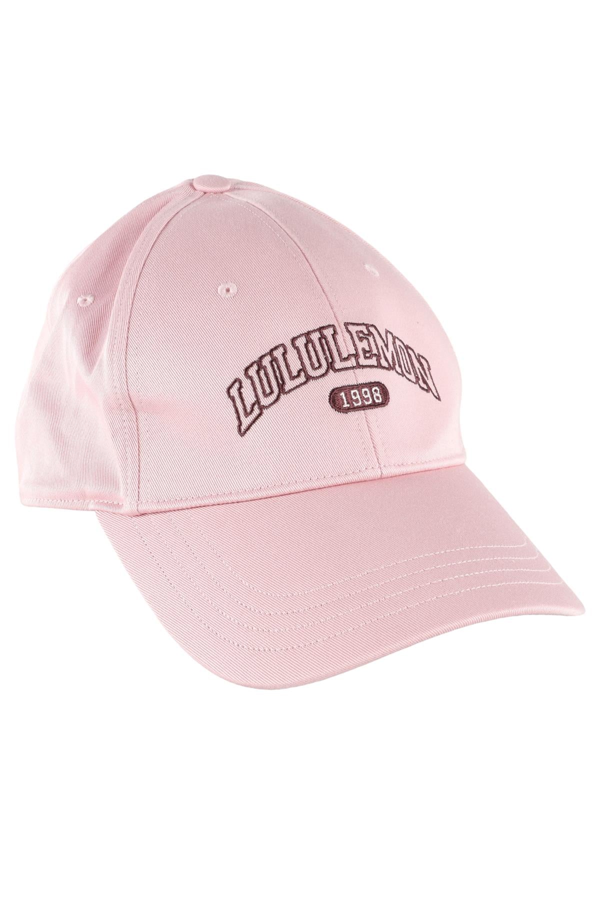 LULULEMON PINK COTTON BASEBALL CAP SMALL/MEDIUM