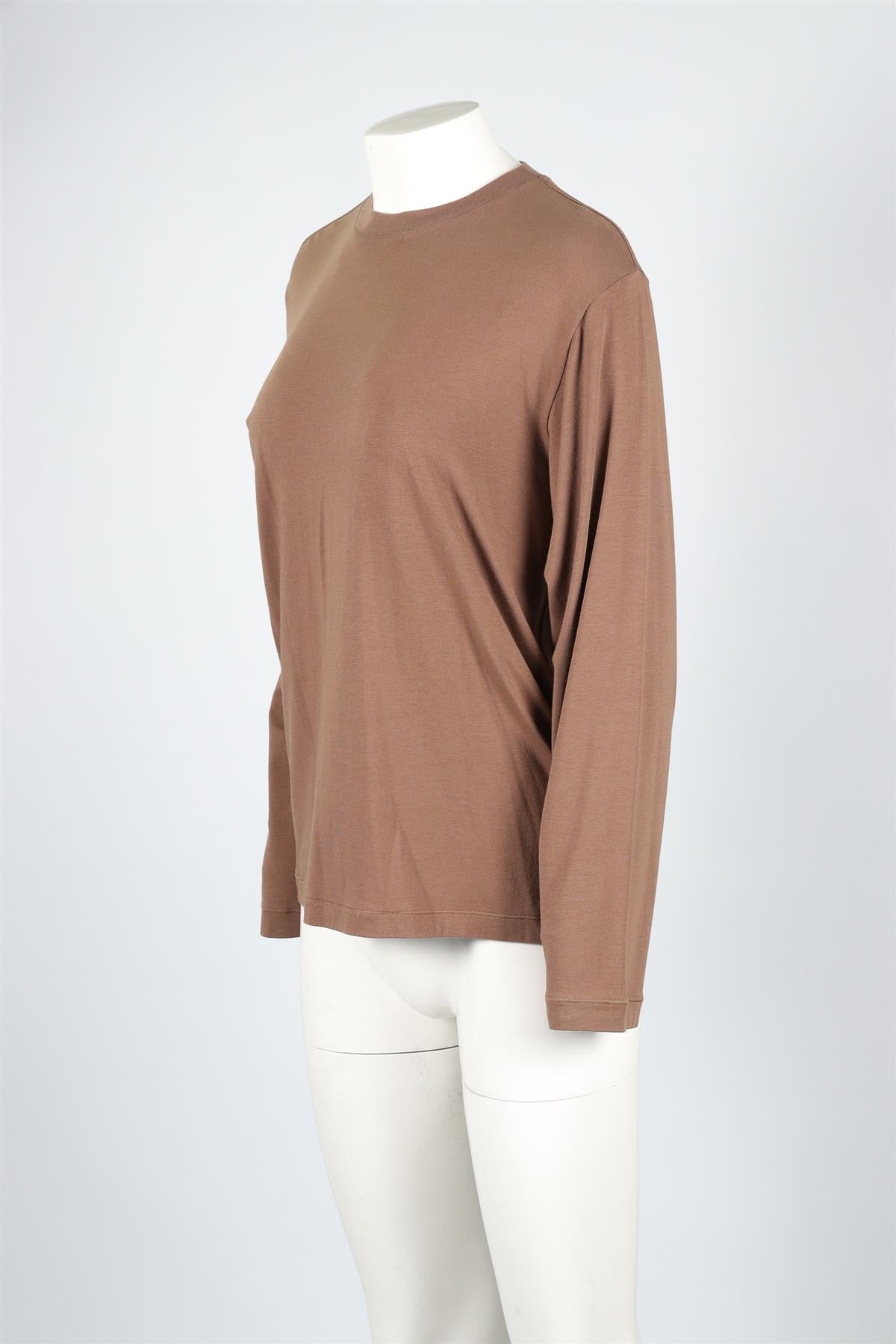 SKIMS BROWN COTTON TOP SMALL