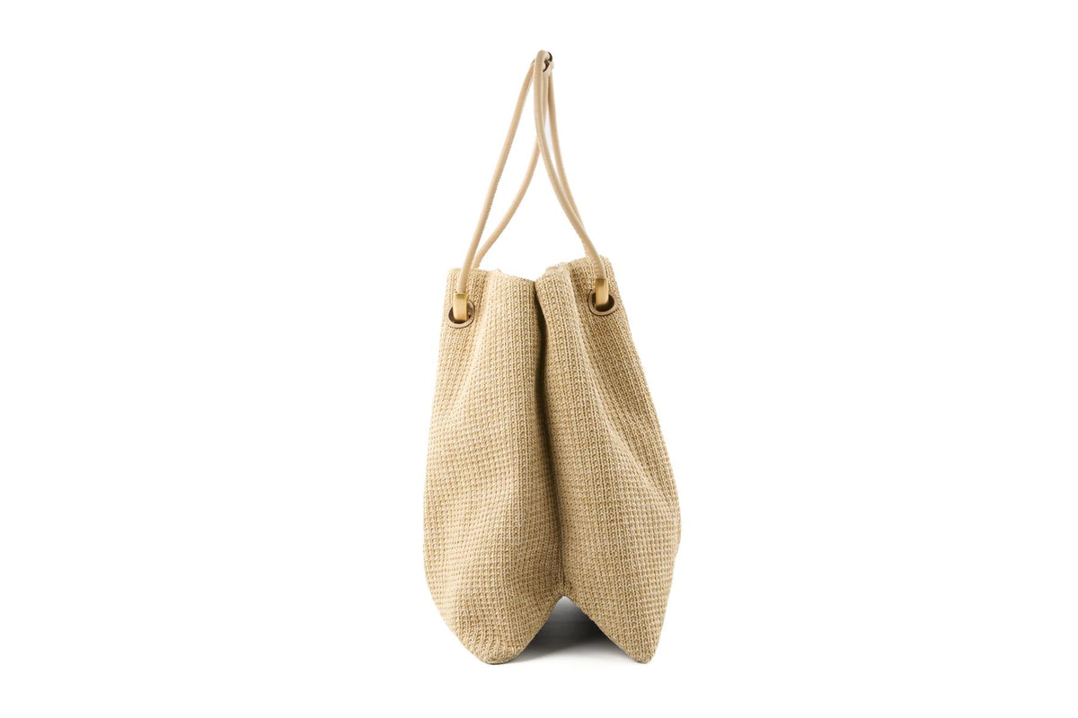 CULT GAIA BEIGE ASA XLARGE RAFFIA TOTE BAG