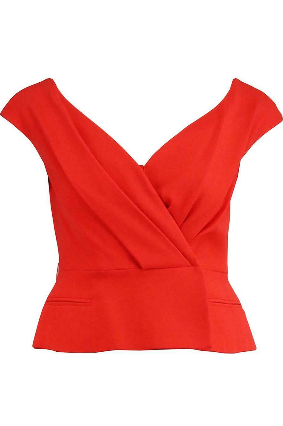 CHRISTIAN DIOR SILK BLEND WRAP VEST FR 36 UK 8