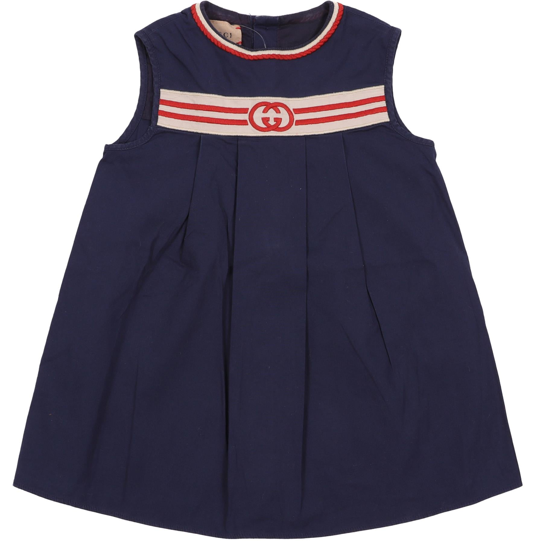 GUCCI NAVY BABY GIRLS DRESS 12-18 MONTHS