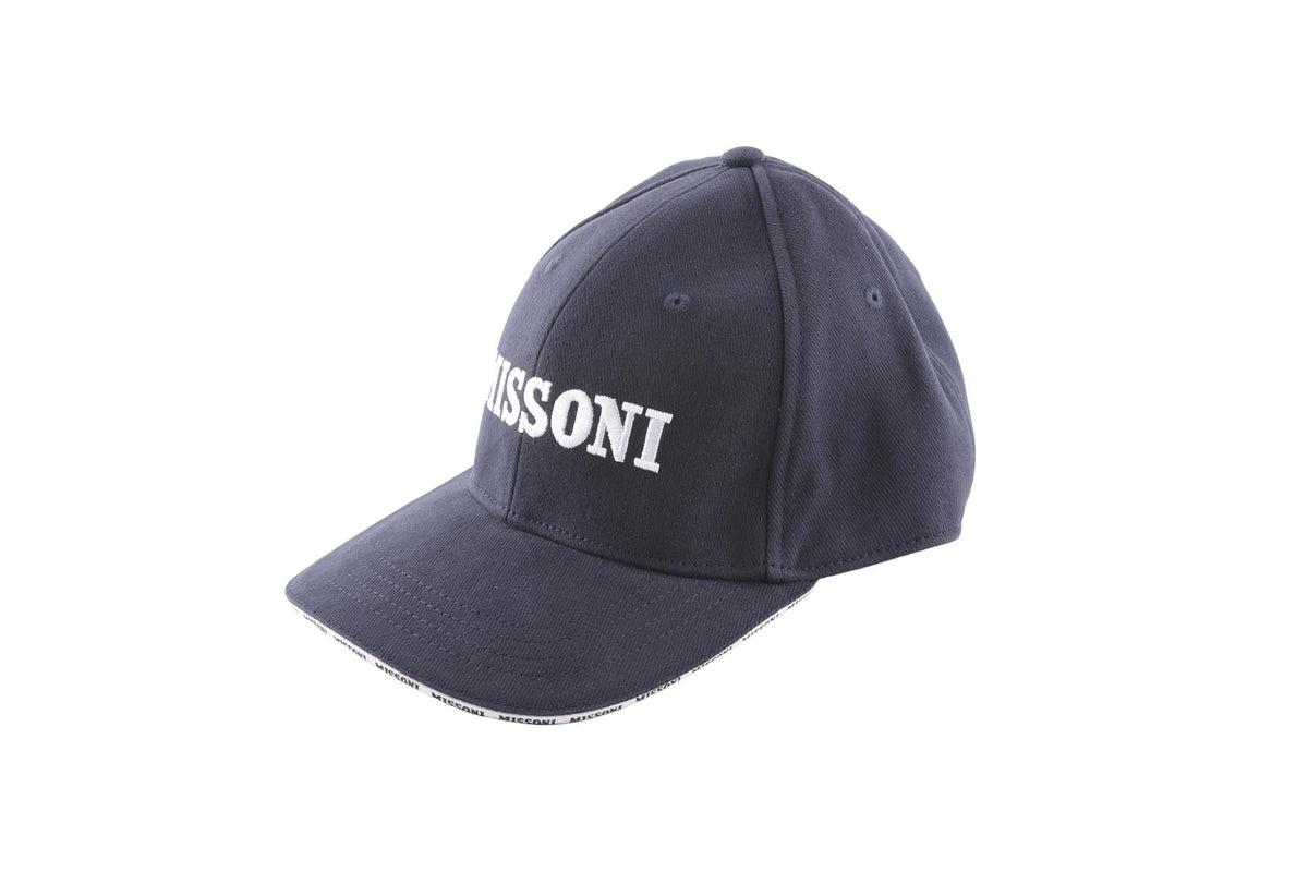 MISSONI NAVY COTTON BASEBALL CAP
