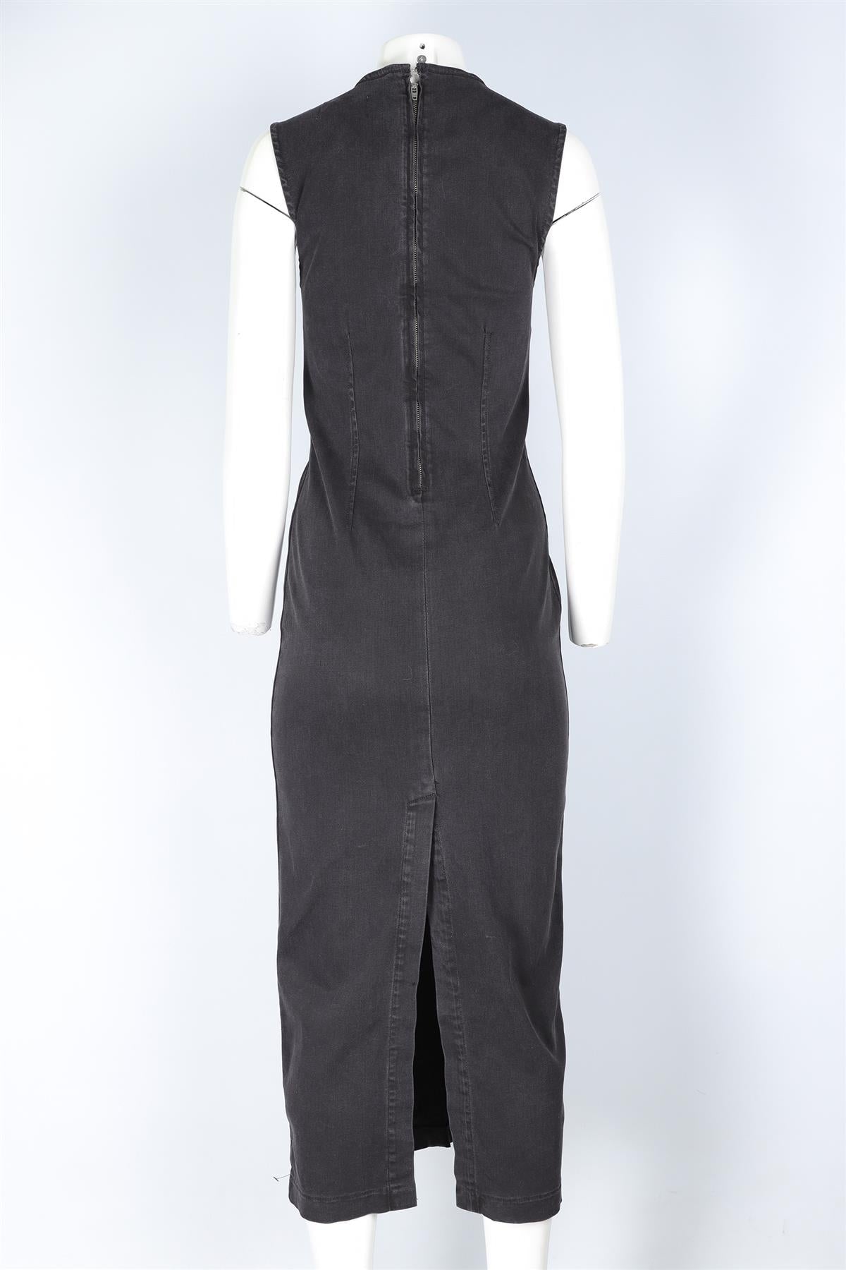 REFORMATION BLACK DEMIN MIDI DRESS US 2 UK 6