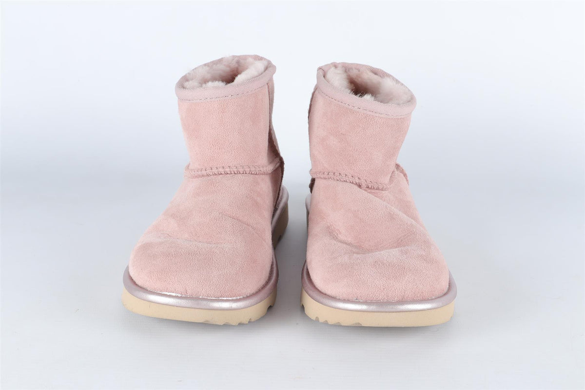 UGG AUSTRALIA PINK KIDS GIRLS SUEDE BOOTS EU 35 UK 2 US 3