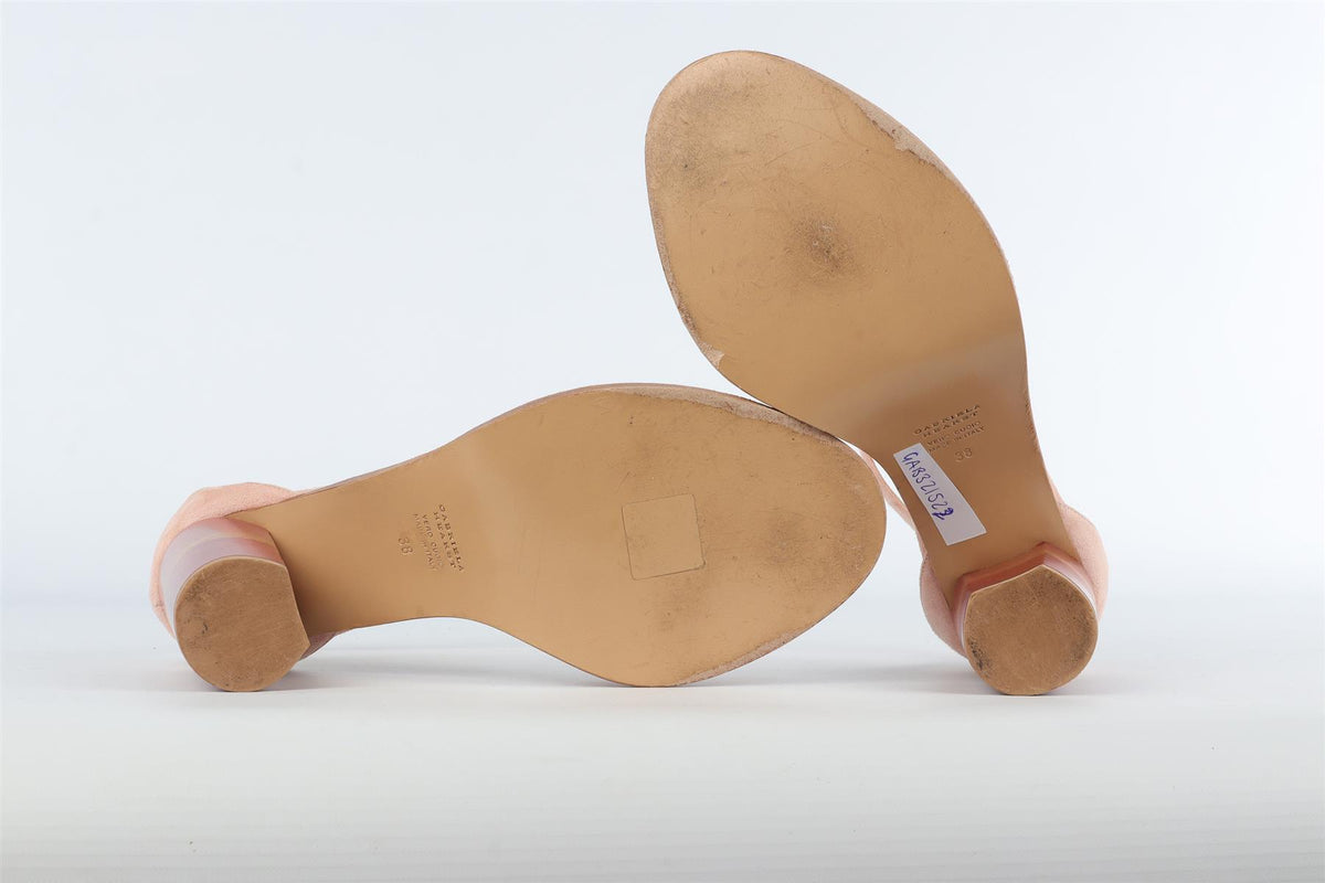 GABRIELA HEARST PINK SUEDE SANDALS EU 38 UK 5 US 8