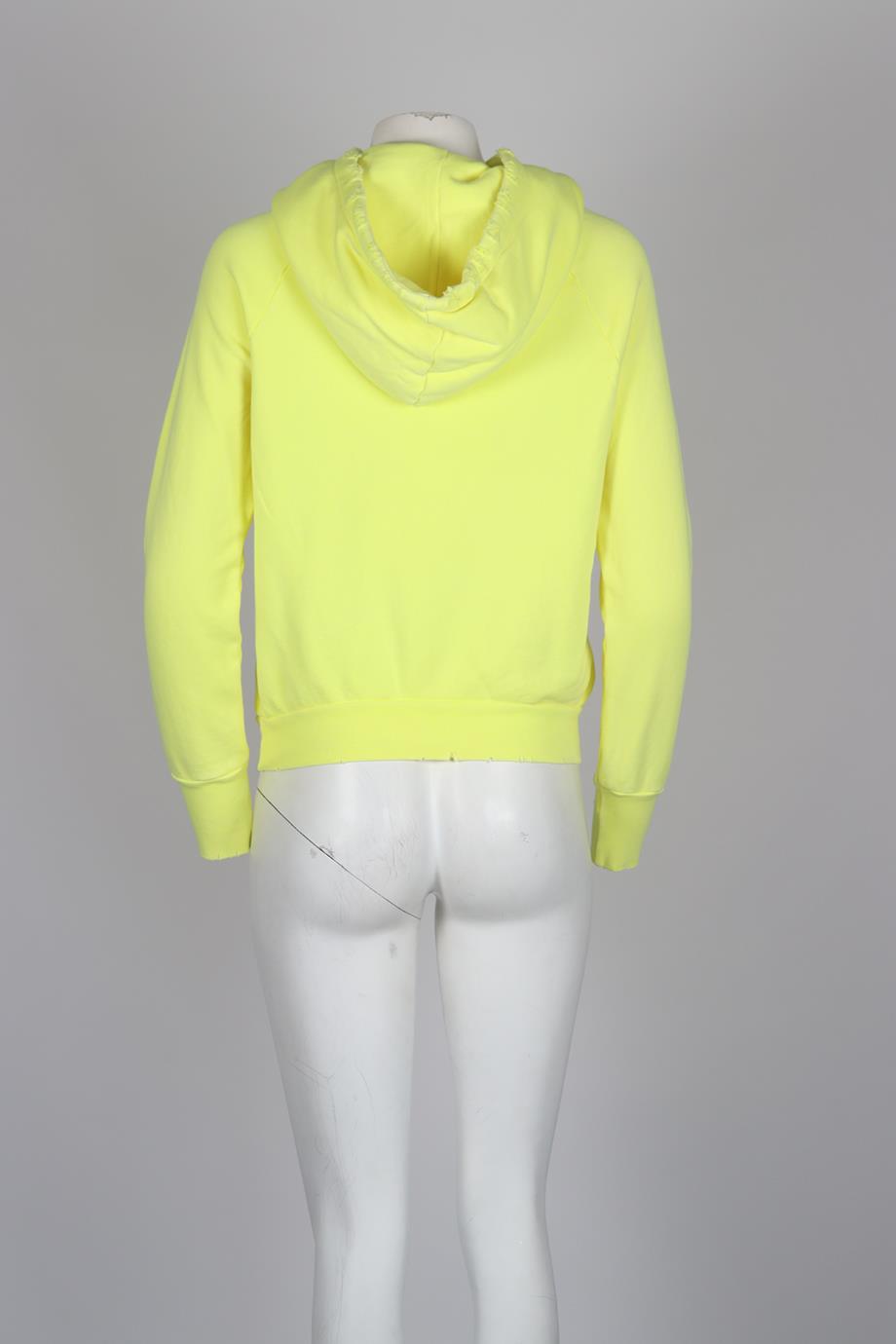NSF DISTRESSED COTTON JERSEY HOODIE SMALL