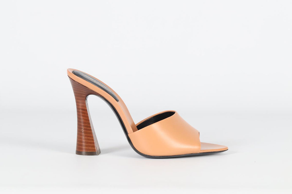 SAINT LAURENT LEATHER MULES EU 38 UK 5 US 8