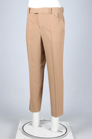 BOTTEGA VENETA BEIGE WOOL STRAIGHT LEG PANTS IT 42 UK 10