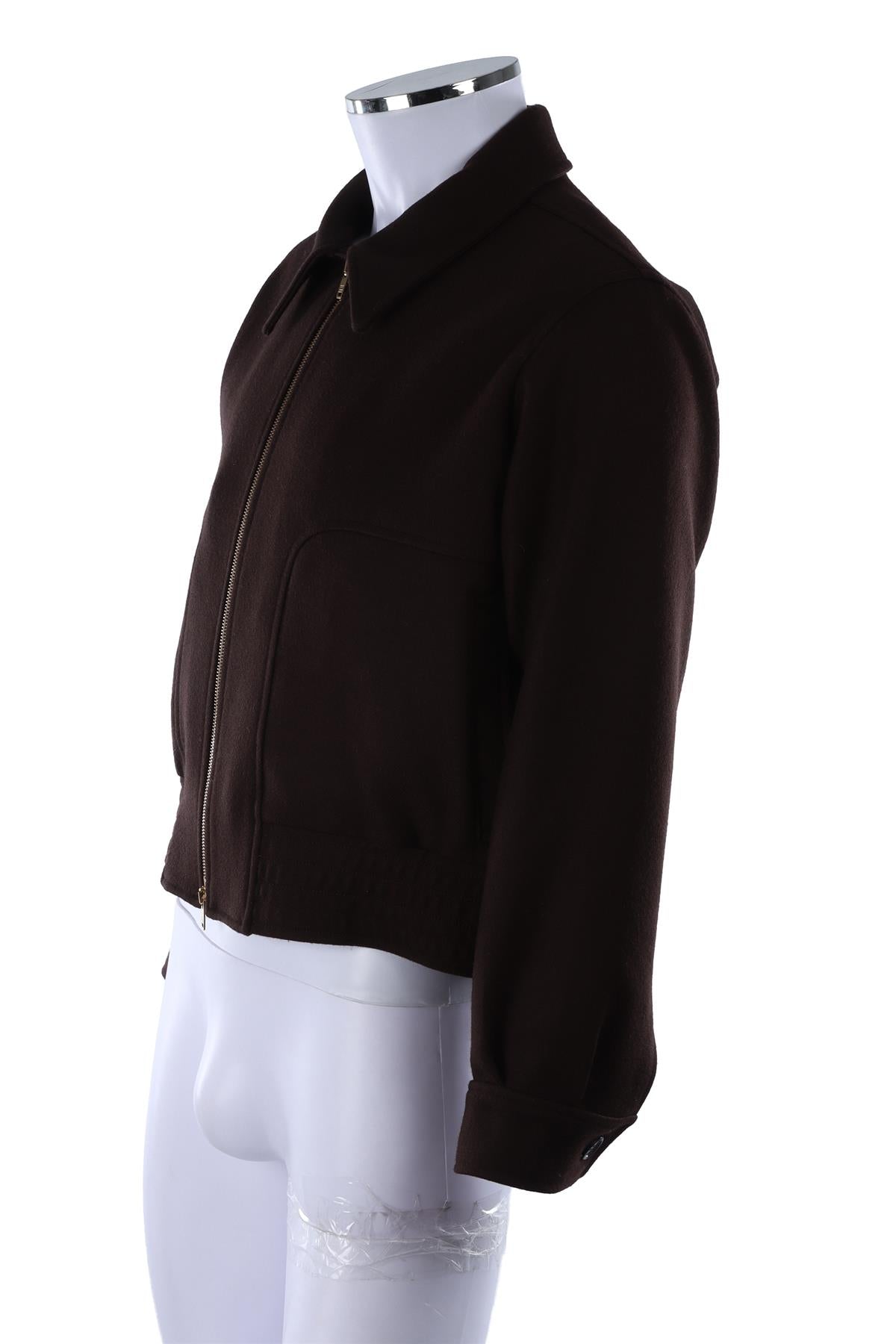 BROWN MEN'S WOOL JACKET
