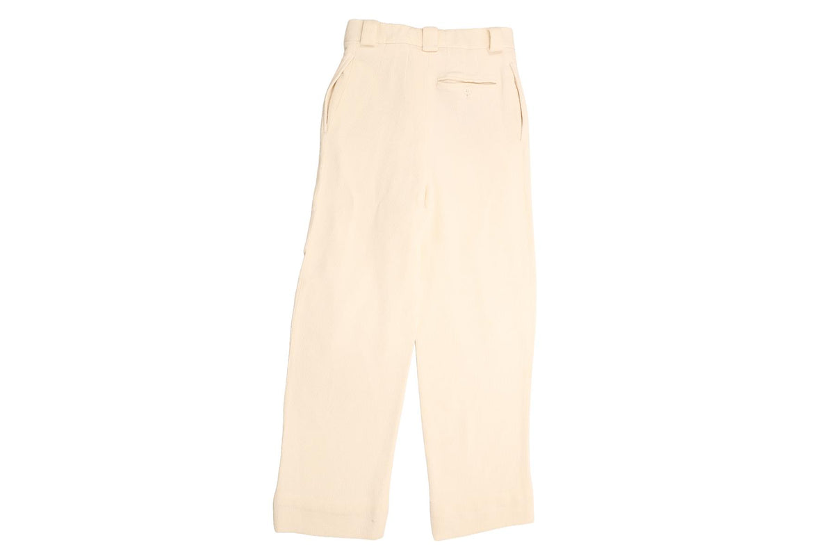 GIORGIO ARMANI IVORY MEN'S CORDUROY STRAIGHT LEG PANTS IT 48 UK 38