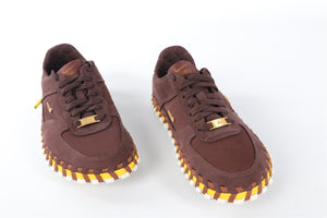 NIKE + JACQUEMUS BROWN J FORCE 1 SUEDE SNEAKERS EU 38 UK 5 US 8
