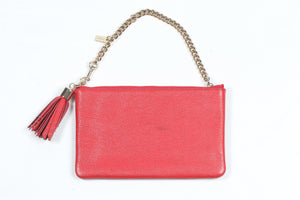 COACH RED LEATHER POUCH