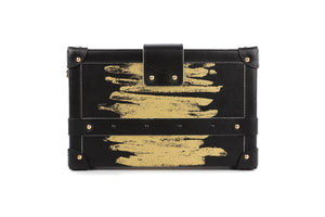 LOUIS VUITTON BLACK 2017 PETITE MALLE GOLDEN LIGHT LEATHER CLUTCH