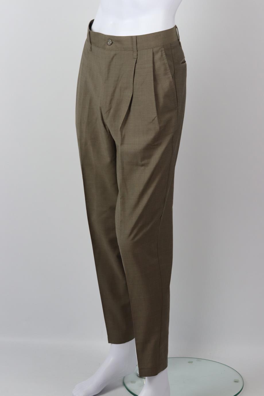 EMPORIO ARMANI MEN'S WOOL TAPERED PANTS IT 46 UK/US WAIST 30