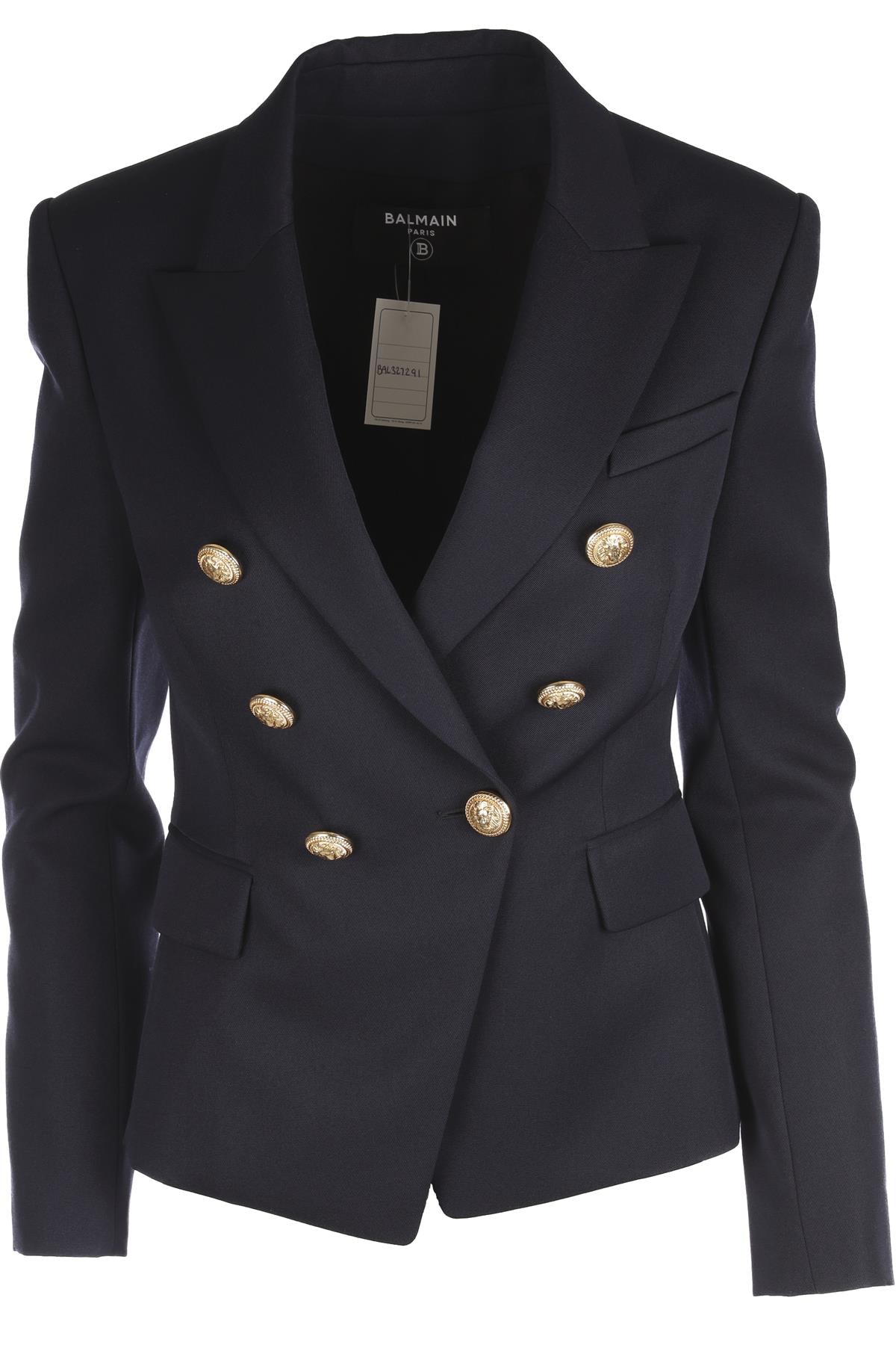BALMAIN NAVY WOOL BLAZER FR 38 UK 10