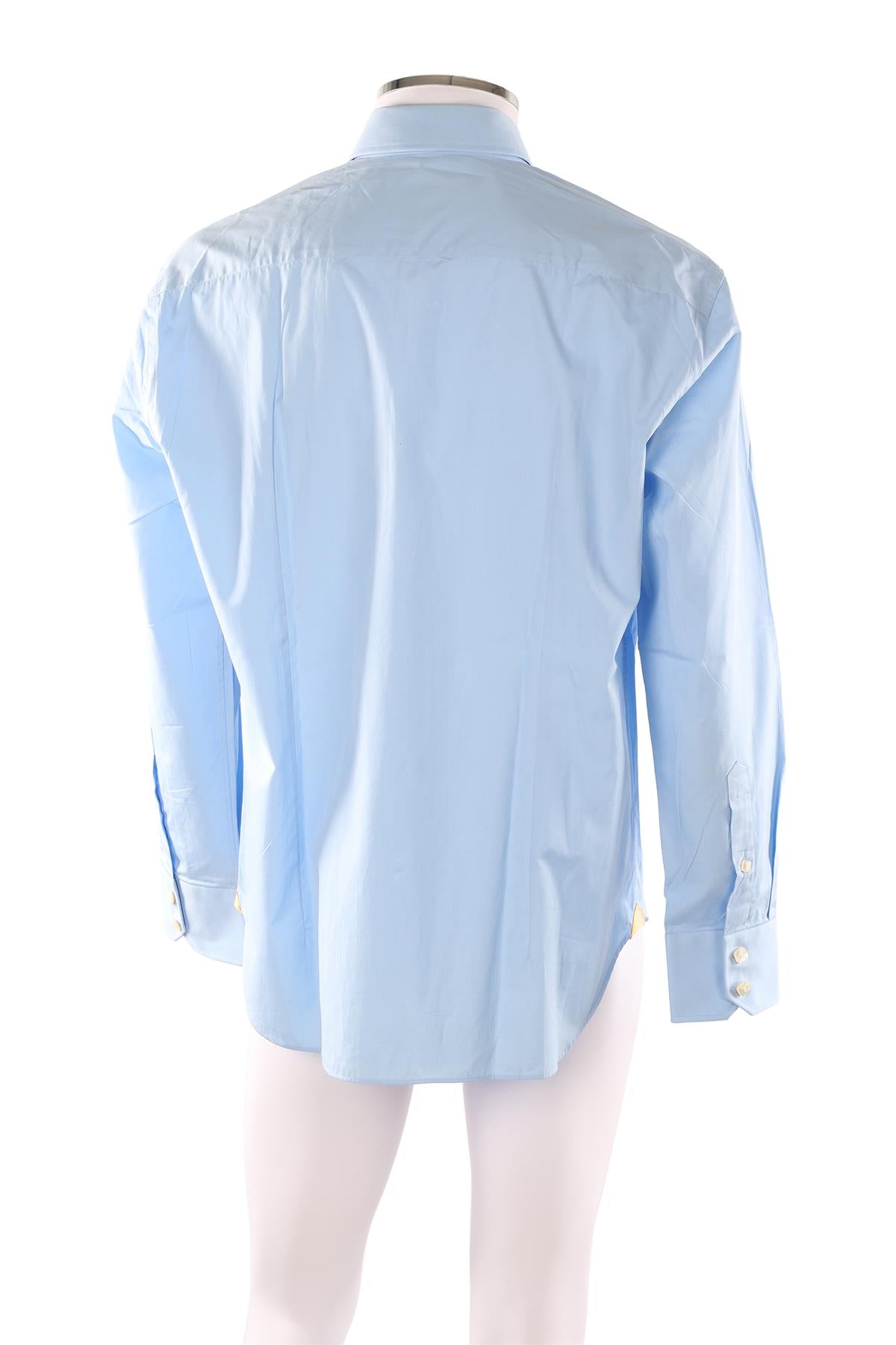 BILLIONAIRE BLUE MEN'S COTTON SHIRT XLARGE