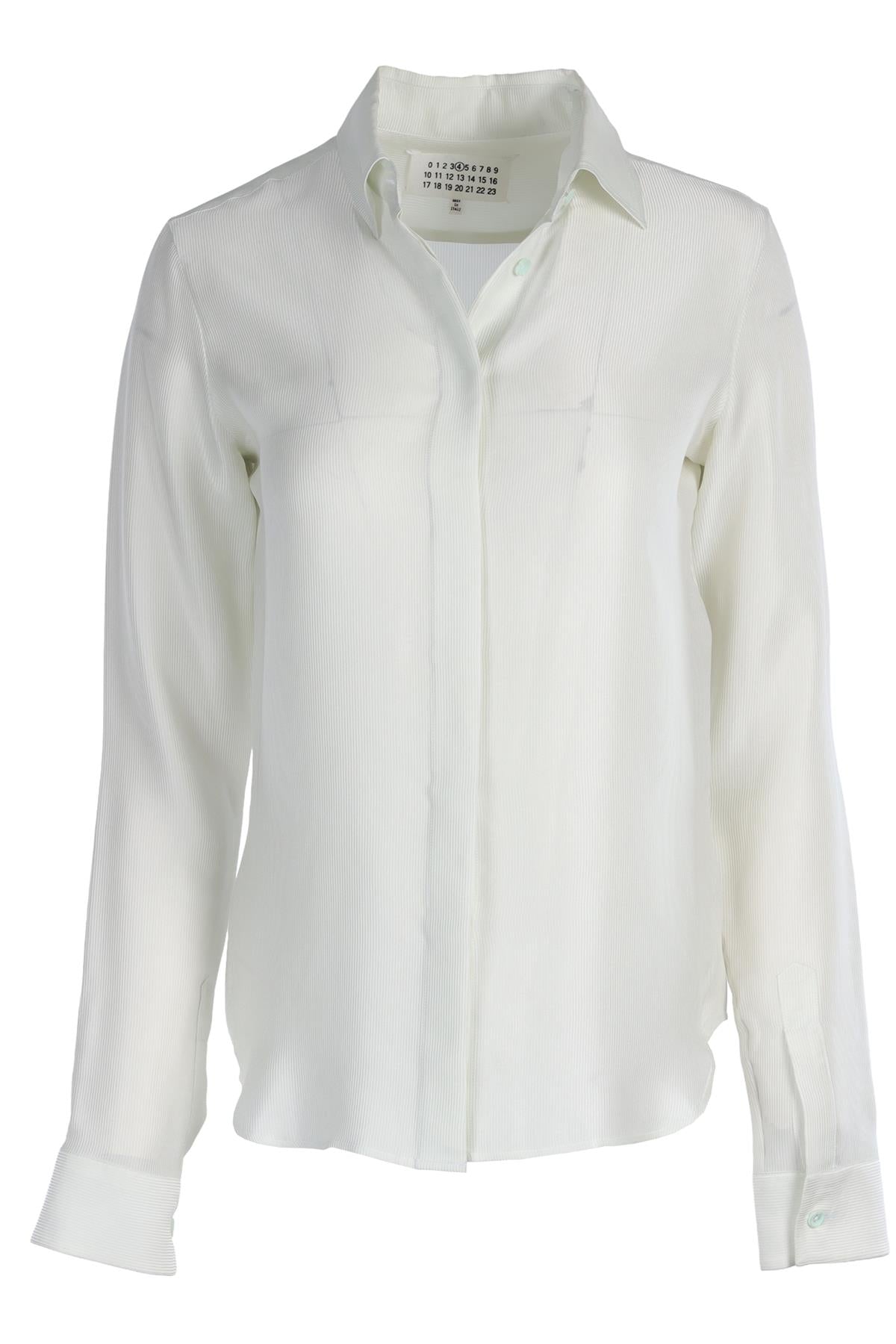 MAISON MARGIELA GREEN SILK SHIRT IT 40 UK 8