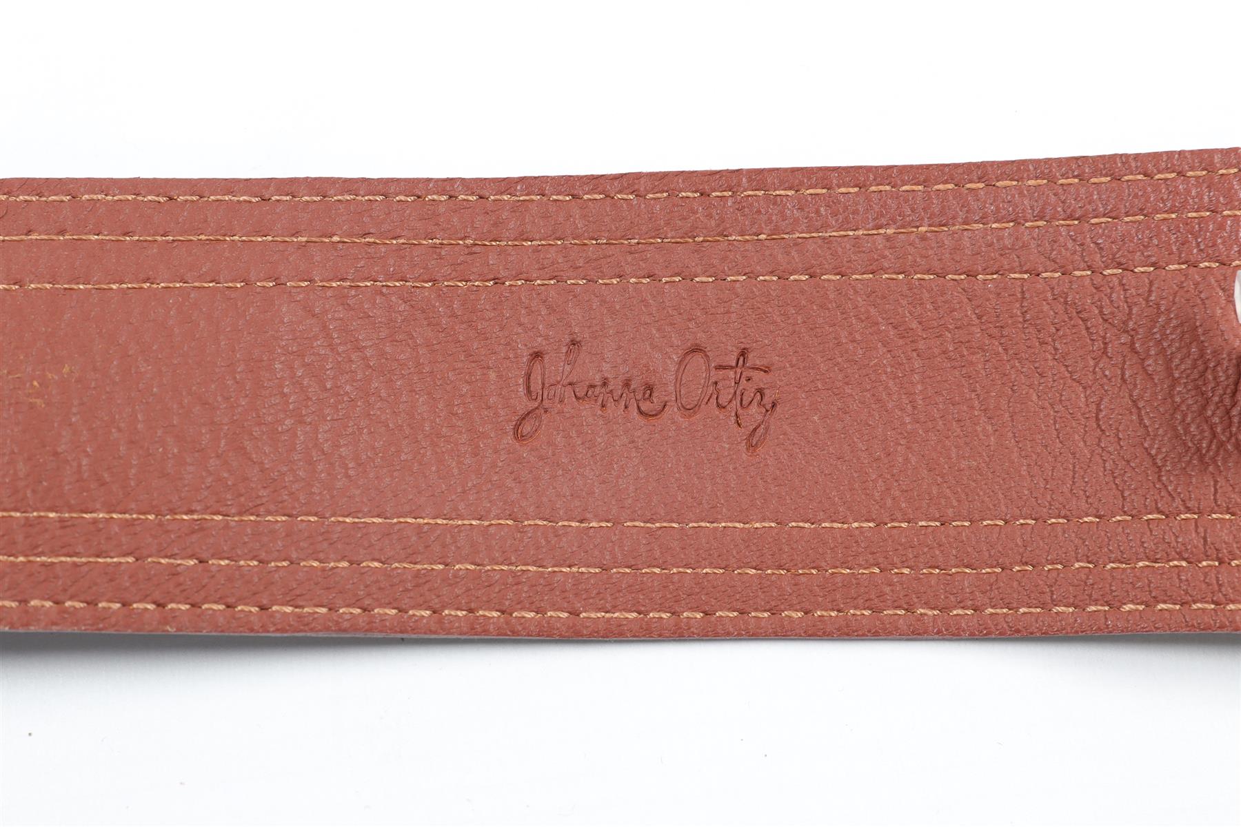 JOHANNA ORTIZ BROWN LEATHER WAIST BELT US 4 UK 8