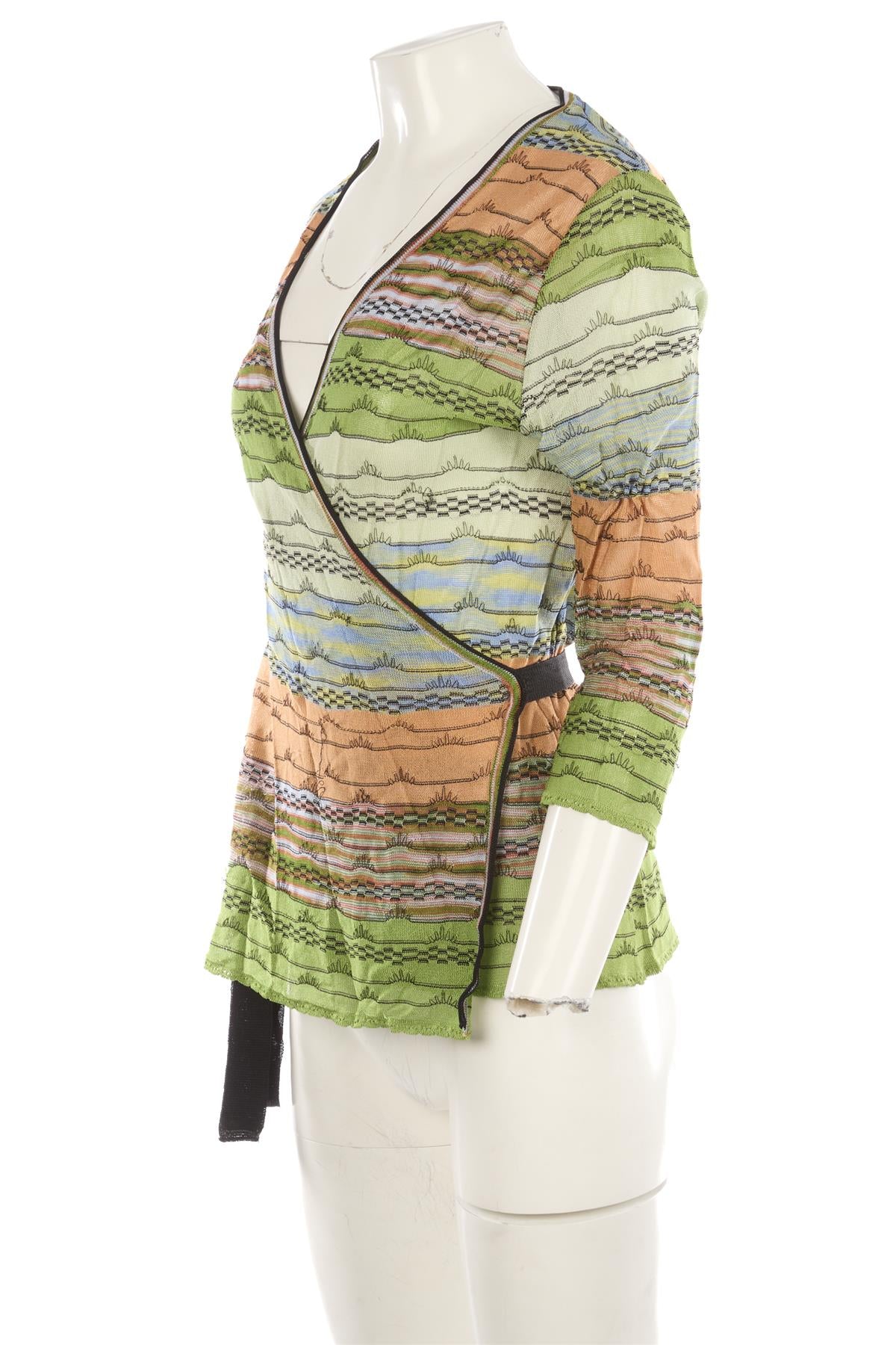 M MISSONI MULTI KNIT CARDIGAN IT 50 UK 18