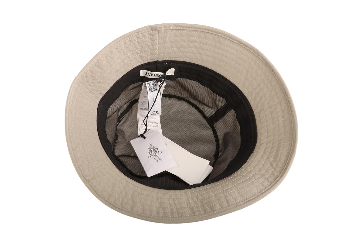 C.P. COMPANY GREY MEN'S SHELL BUCKET HAT XLARGE