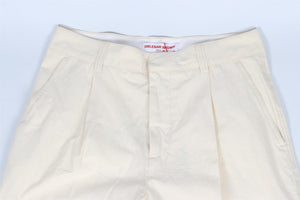 ORLEBAR BROWN CREAM MEN'S COTTON STRAIGHT LEG PANTS W30