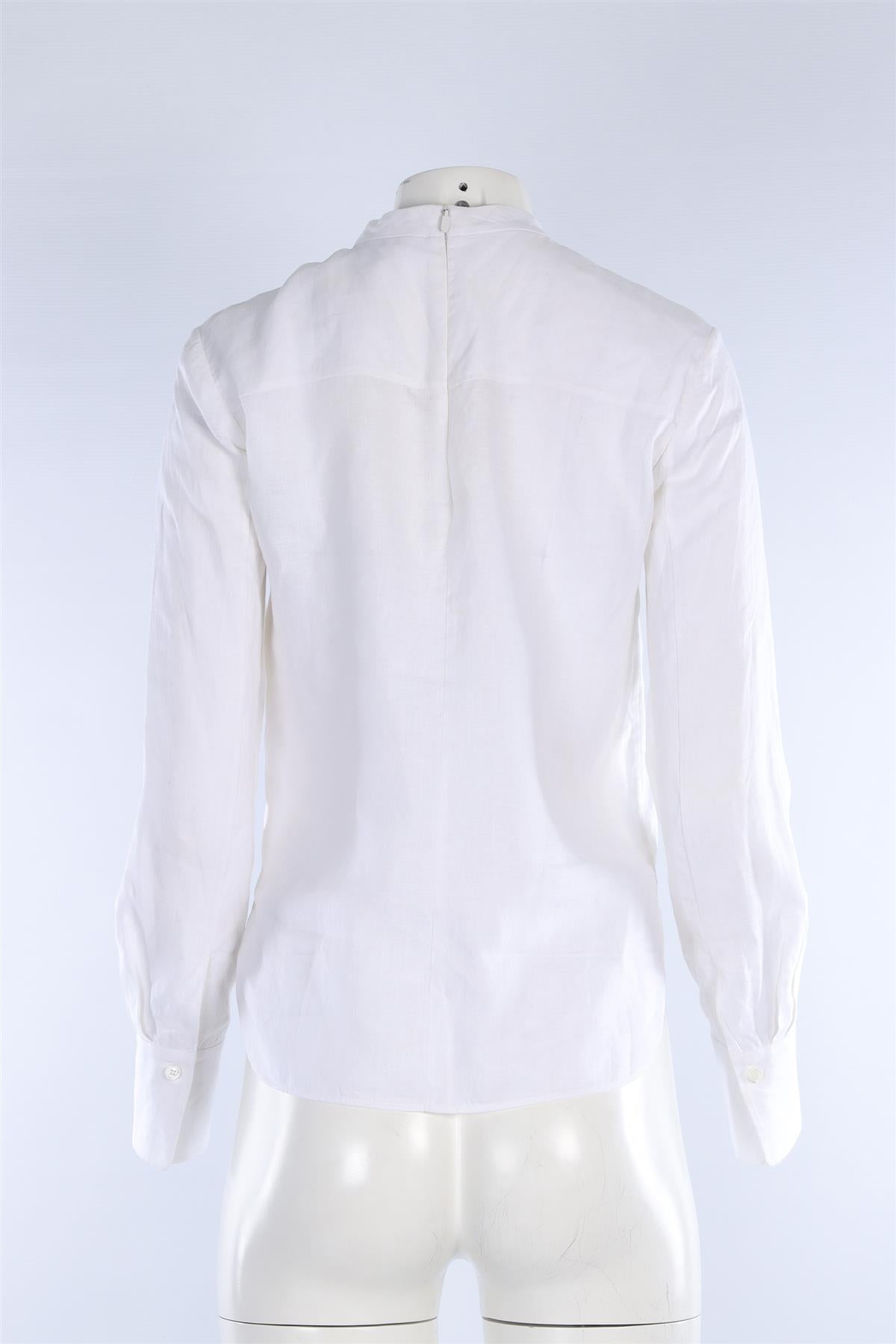 CHLOÉ WHITE LINEN TOP FR 36 UK 8