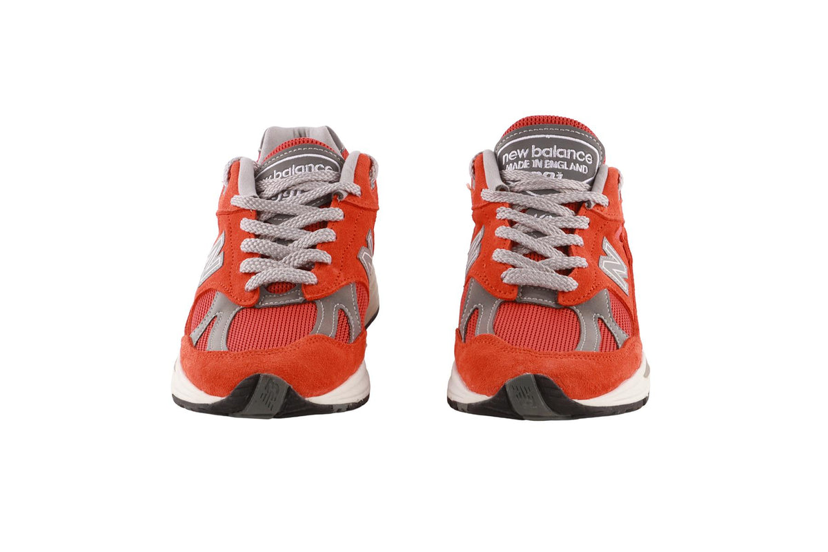NEW BALANCE ORANGE 991V2 VIBRANT CHROMA SNEAKERS EU 38.5 UK 5.5 US 6