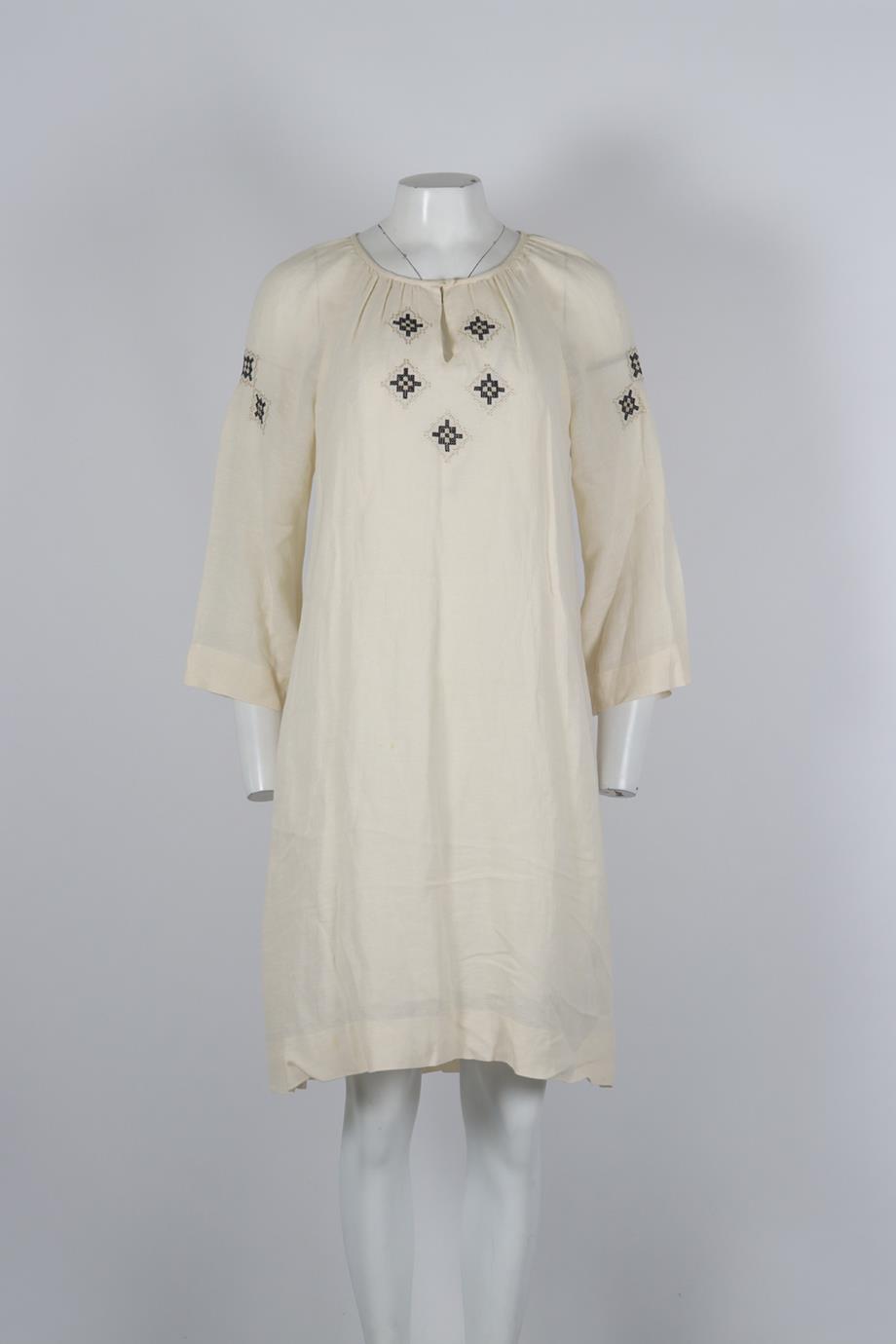 apc linen dress A.P.C. Annelie floral linen-blend maxi dress A.P.C
