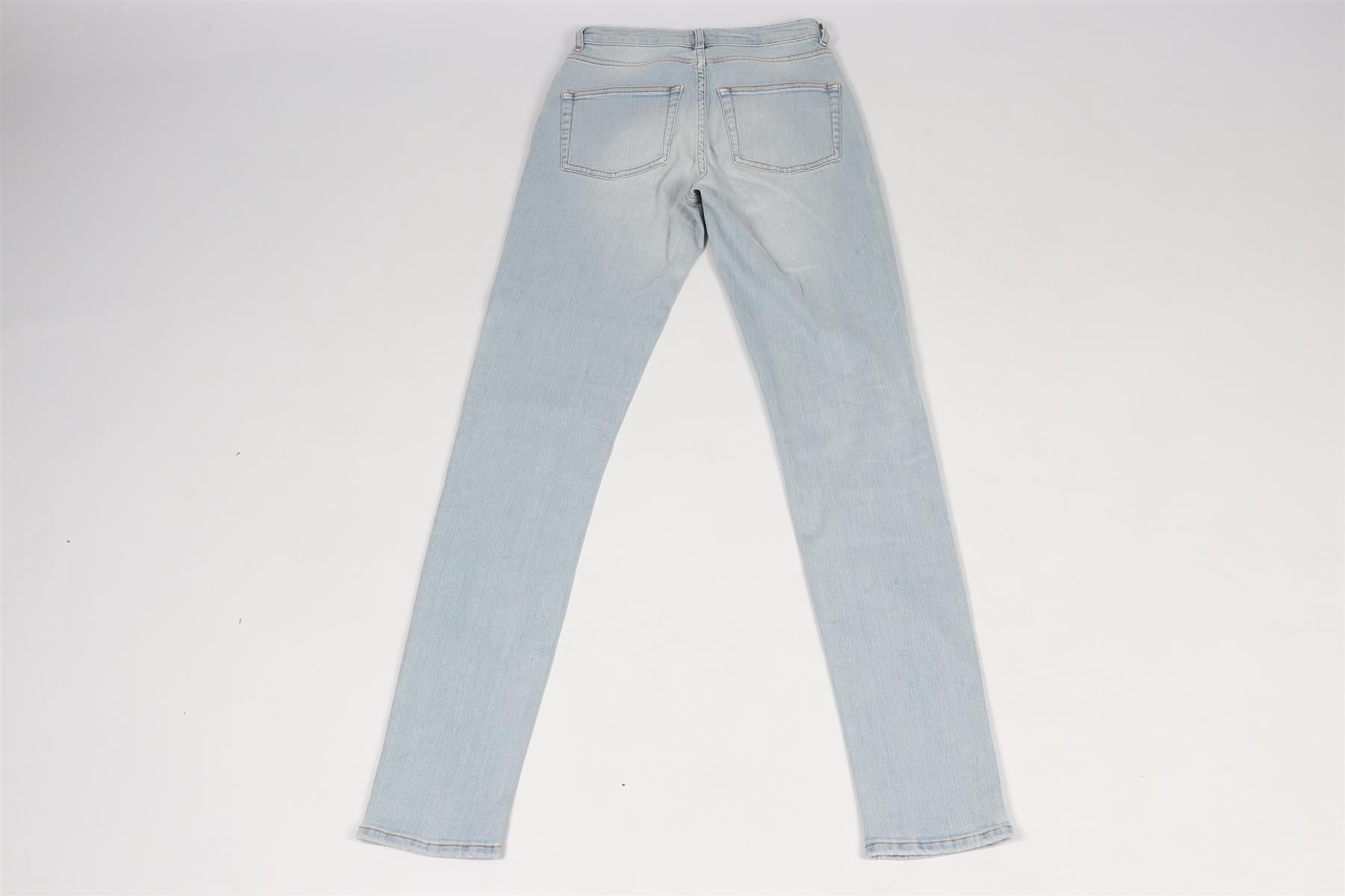 ACNE STUDIOS BLUE HIGH RISE SKINNY JEANS XXSMALL