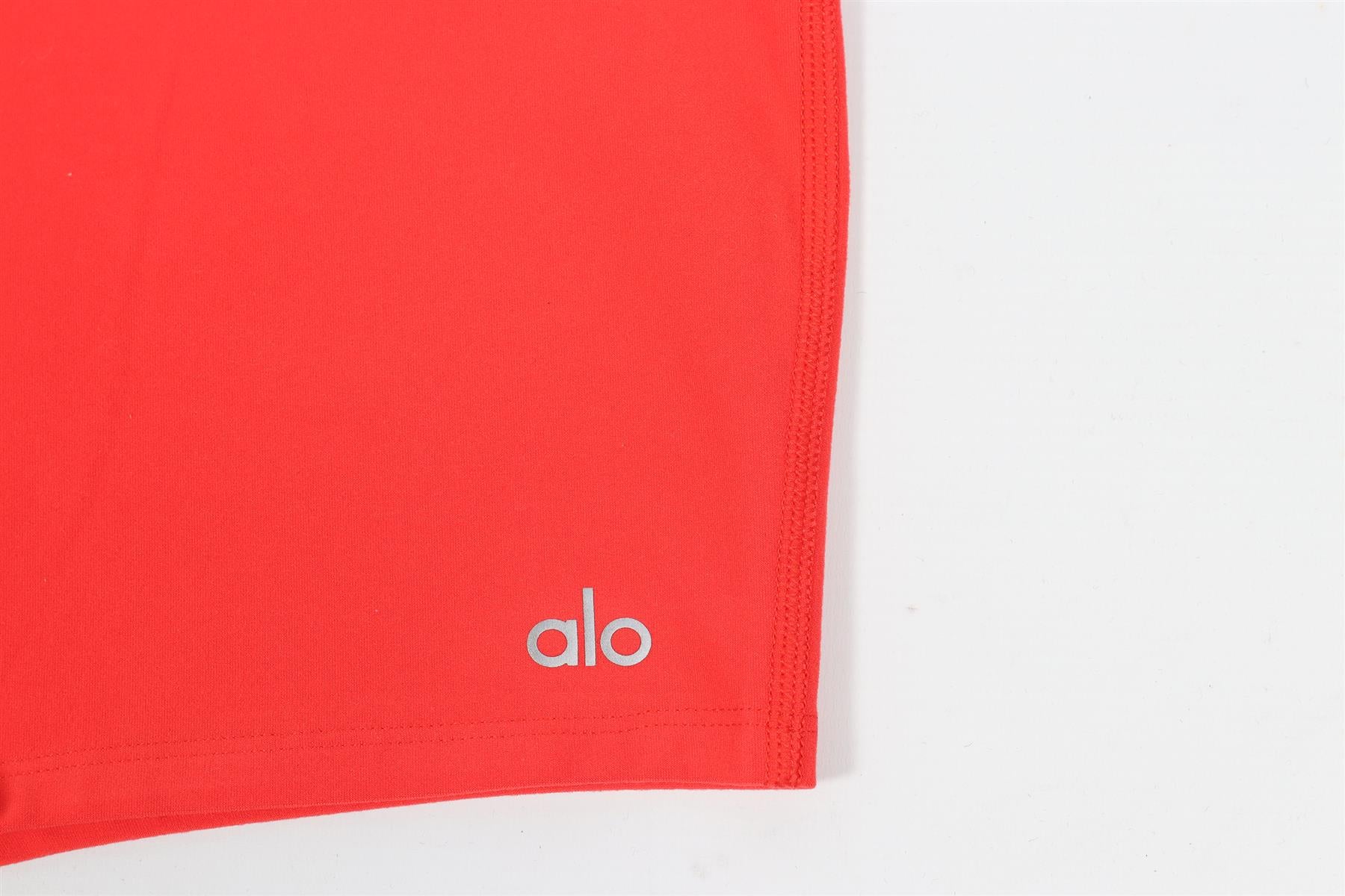 ALO YOGA RED JERSEY PLAYSUIT XSMALL